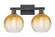 Arcadia Two Light Bath Vanity in Matte Black (405|716-2W-BK-G483-8AM)