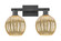 Arcadia Two Light Bath Vanity in Matte Black (405|716-2W-BK-G458-7ME)