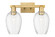 Arcadia Two Light Bath Vanity in Brushed Brass (405|716-2W-BB-G457-6CL)