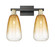Arcadia Two Light Bath Vanity in Black Antique Brass (405|716-2W-BAB-G480-6AM)