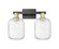 Arcadia Two Light Bath Vanity in Black Antique Brass (405|716-2W-BAB-G460-7CL)