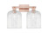 Arcadia Two Light Bath Vanity in Antique Copper (405|716-2W-AC-G559-8CL)