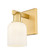 Arcadia One Light Wall Sconce in Satin Gold (405|716-1W-SG-G559-5GWH)