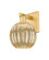 Arcadia One Light Wall Sconce in Satin Gold (405|716-1W-SG-G458-7ME)