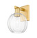 Arcadia One Light Wall Sconce in Satin Gold (405|716-1W-SG-G458-7CL)