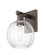 Arcadia One Light Wall Sconce in Oil Rubbed Bronze (405|716-1W-OB-G458-7CL)