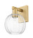 Arcadia One Light Wall Sconce in Brushed Brass (405|716-1W-BB-G458-7CL)
