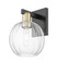 Arcadia One Light Wall Sconce in Black Antique Brass (405|716-1W-BAB-G458-7CL)