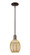 Arcadia One Light Mini Pendant in Oil Rubbed Bronze (405|716-1S-OB-G459-6ME)