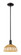 Arcadia One Light Mini Pendant in Matte Black (405|716-1S-BK-NBD2-9-NAT)