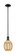 Arcadia One Light Mini Pendant in Matte Black (405|716-1S-BK-G459-6ME)