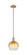 Arcadia One Light Mini Pendant in Brushed Brass (405|716-1S-BB-G483-8AM)