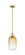 Arcadia One Light Mini Pendant in Brushed Brass (405|716-1S-BB-G482-7AM)