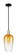 Arcadia One Light Mini Pendant in Black Antique Brass (405|716-1S-BAB-G484-7AM)