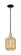 Arcadia One Light Mini Pendant in Black Antique Brass (405|716-1S-BAB-G460-7ME)