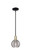 Arcadia One Light Mini Pendant in Black Antique Brass (405|716-1S-BAB-G1213-6SM)