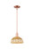 Arcadia One Light Mini Pendant in Antique Copper (405|716-1S-AC-NBD2-9-NAT)