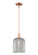Arcadia One Light Mini Pendant in Antique Copper (405|716-1S-AC-G559-8SM)