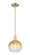 Arcadia One Light Mini Pendant in Antique Brass (405|716-1S-AB-G483-8AM)
