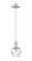 Arcadia One Light Mini Pendant in Brushed Satin Nickel (405|716-1P-SN-G1213-6CL)