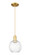 Arcadia One Light Mini Pendant in Satin Gold (405|716-1P-SG-G458-7CL)