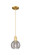 Arcadia One Light Mini Pendant in Satin Gold (405|716-1P-SG-G1213-6SM)
