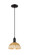 Arcadia One Light Mini Pendant in Matte Black (405|716-1P-BK-NBD2-75-NAT)