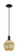 Arcadia One Light Mini Pendant in Matte Black (405|716-1P-BK-G458-7ME)