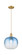 Arcadia One Light Mini Pendant in Brushed Brass (405|716-1P-BB-G481-10SB)