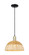 Arcadia One Light Mini Pendant in Black Antique Brass (405|716-1P-BAB-NBD2-12-NAT)