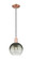 Arcadia One Light Mini Pendant in Antique Copper (405|716-1P-AC-G483-8SL)