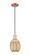 Arcadia One Light Mini Pendant in Antique Copper (405|716-1P-AC-G459-6ME)
