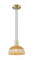 Arcadia One Light Mini Pendant in Antique Brass (405|716-1P-AB-NBD2-9-NAT)