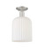 Arcadia One Light Semi-Flush Mount in Brushed Satin Nickel (405|716-1C-SN-G559-8GWH)