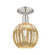 Arcadia One Light Semi-Flush Mount in Brushed Satin Nickel (405|716-1C-SN-G458-7ME)