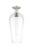 Arcadia One Light Semi-Flush Mount in Brushed Satin Nickel (405|716-1C-SN-G456-8CL)
