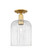 Arcadia One Light Semi-Flush Mount in Satin Gold (405|716-1C-SG-G559-8CL)