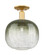 Arcadia One Light Semi-Flush Mount in Satin Gold (405|716-1C-SG-G481-10SL)