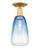 Arcadia One Light Semi-Flush Mount in Satin Gold (405|716-1C-SG-G480-6SB)