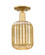 Arcadia One Light Semi-Flush Mount in Satin Gold (405|716-1C-SG-G460-7ME)