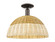 Arcadia One Light Semi-Flush Mount in Oil Rubbed Bronze (405|716-1C-OB-NBD2-16-NAT)