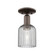 Arcadia One Light Semi-Flush Mount in Oil Rubbed Bronze (405|716-1C-OB-G559-5SM)