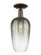 Arcadia One Light Semi-Flush Mount in Oil Rubbed Bronze (405|716-1C-OB-G484-7SL)
