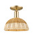 Arcadia One Light Semi-Flush Mount in Champagne Bronze (405|716-1C-CB-NBD2-9-NAT)