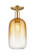 Arcadia One Light Semi-Flush Mount in Champagne Bronze (405|716-1C-CB-G482-7AM)