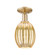 Arcadia One Light Semi-Flush Mount in Champagne Bronze (405|716-1C-CB-G459-6ME)