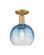 Arcadia One Light Semi-Flush Mount in Brushed Brass (405|716-1C-BB-G483-8SB)