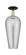 Arcadia One Light Semi-Flush Mount in Black Antique Brass (405|716-1C-BAB-G456-8SM)