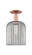 Arcadia One Light Semi-Flush Mount in Antique Copper (405|716-1C-AC-G559-8SM)