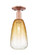 Arcadia One Light Semi-Flush Mount in Antique Copper (405|716-1C-AC-G480-6AM)
